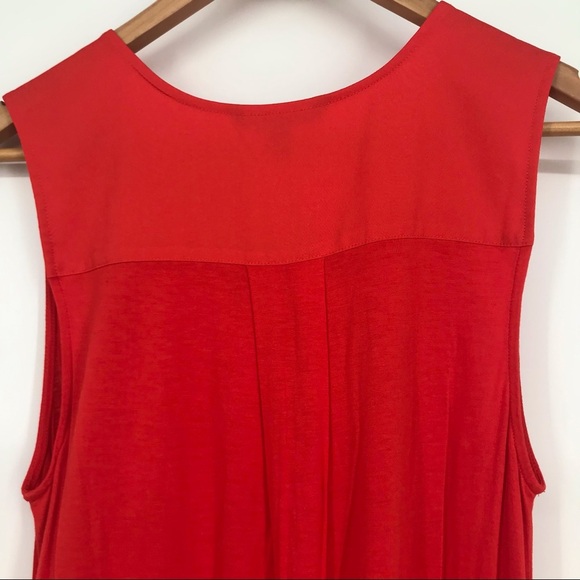 Blood Orange Banana Republic Soft V Tank - Picture 6 of 6